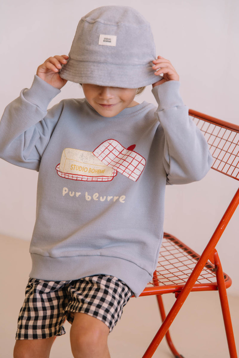 Sweat-shirt Bart Bleu silver Beurre