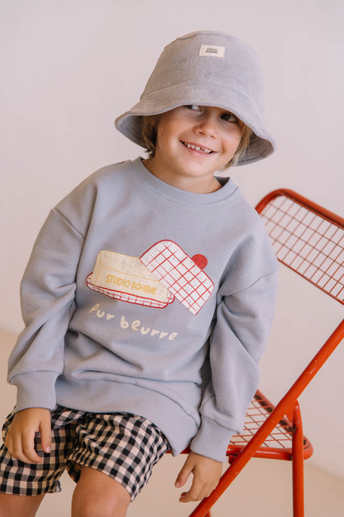 Sweat-shirt Bart Bleu silver Beurre