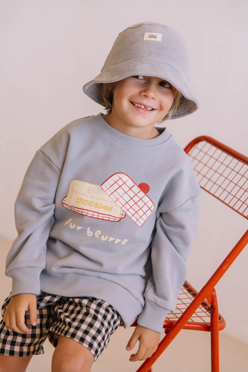 Sweat-shirt Bart Bleu silver Beurre