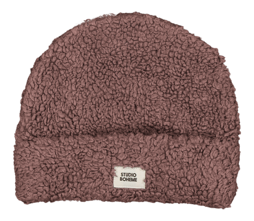Bonnet Ourson Mauve