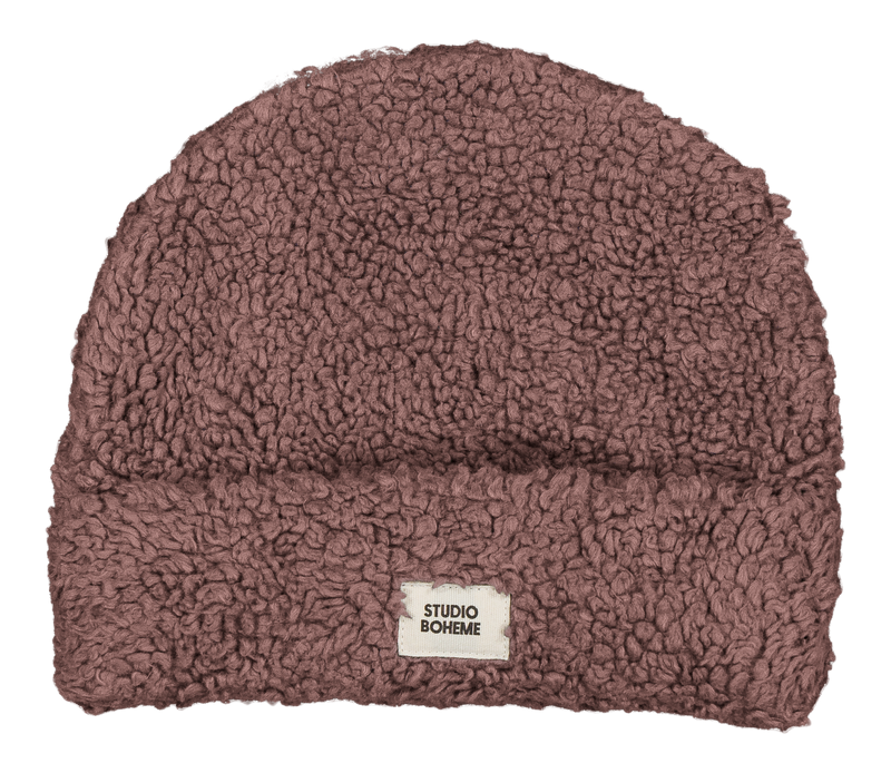 Bonnet Ourson Mauve
