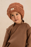 Bonnet Ourson Vieux rose