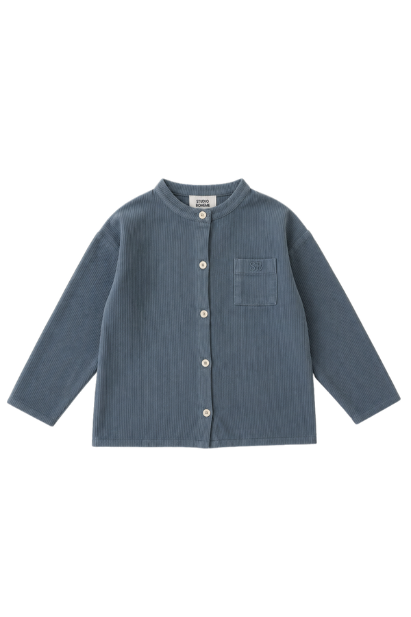 Chemise Jim Corderoy Bleu Cendre