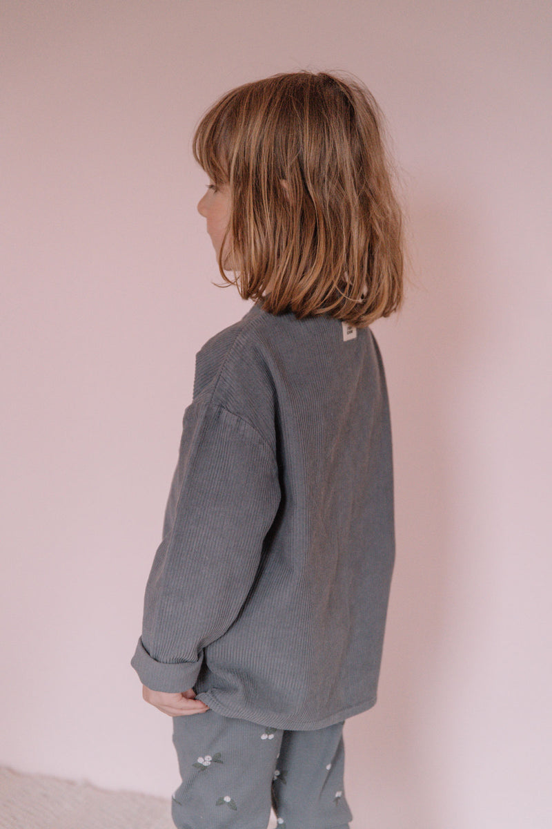 Chemise Jim Corderoy Bleu Cendre