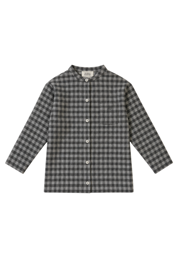 Shirt Jim Flannel Grey Gingham
