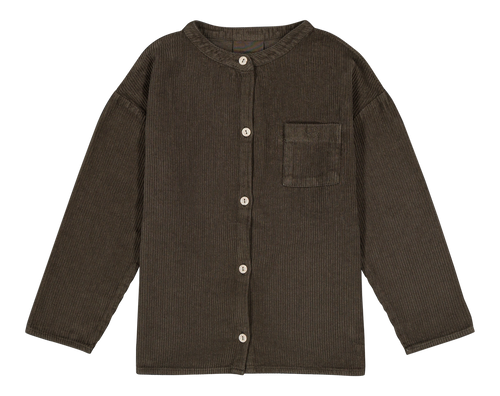 Shirt Jim Corduroy dark Taupe