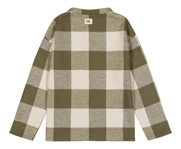Chemise Jim Flanelle Vichy kaki