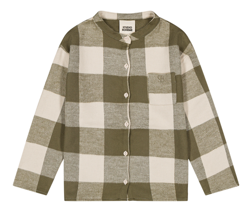 Shirt Jim Flannel Kaki gigham
