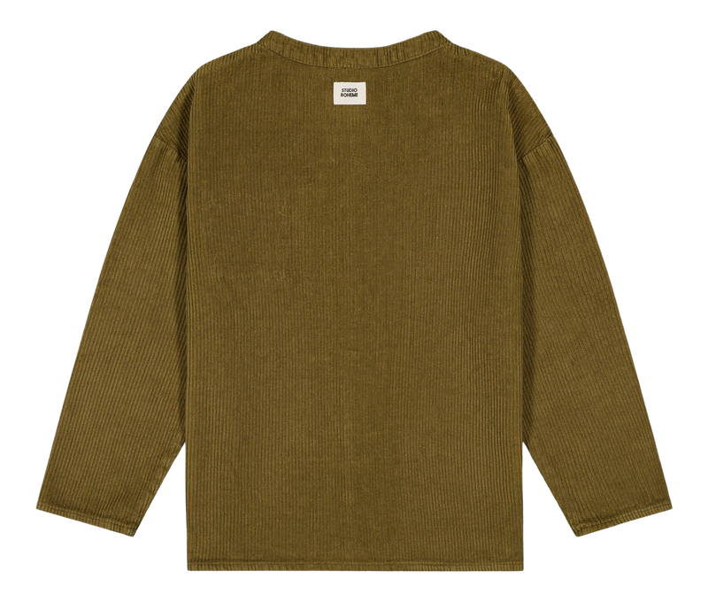 Shirt Jim Corduroy Green Nutria