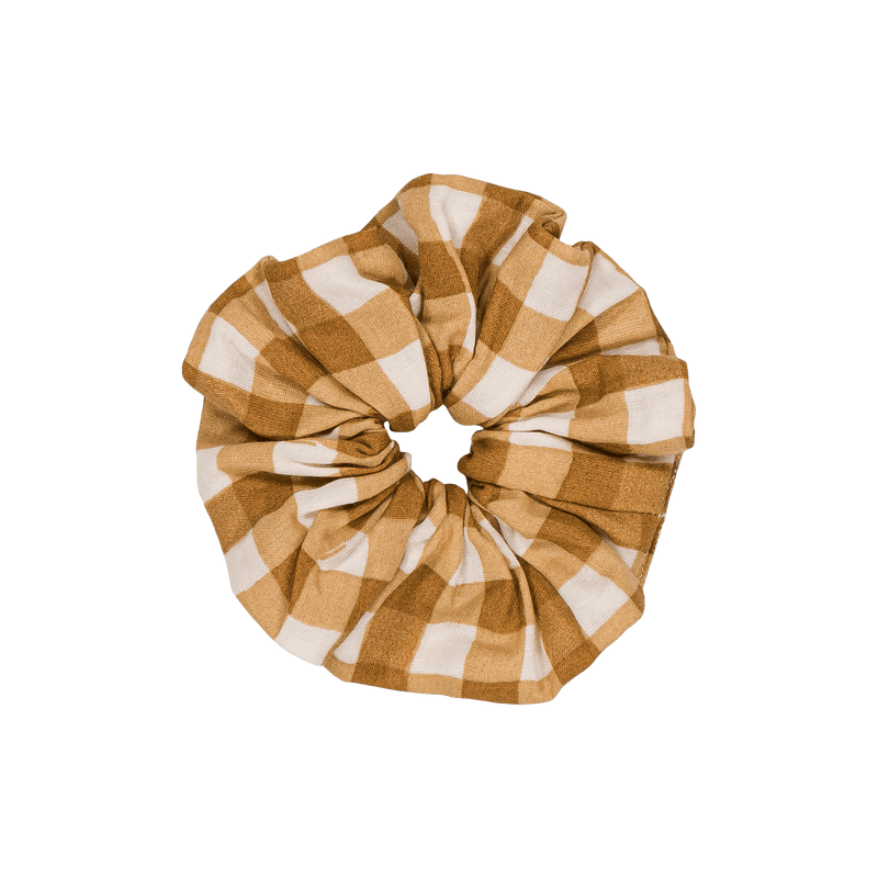 Scrunchie Gigi Gingham Caramel