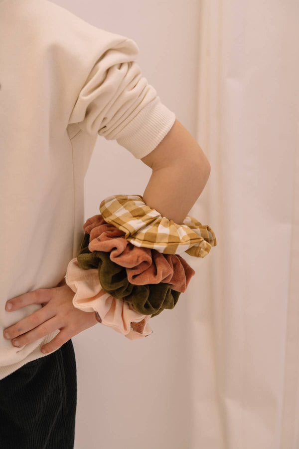 Scrunchie Gigi Gingham Caramel