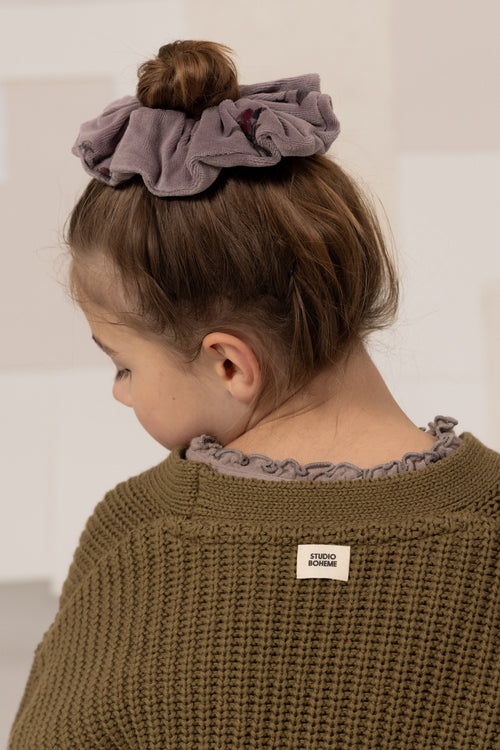 Chouchou Gigi Velvet Mauve mûres