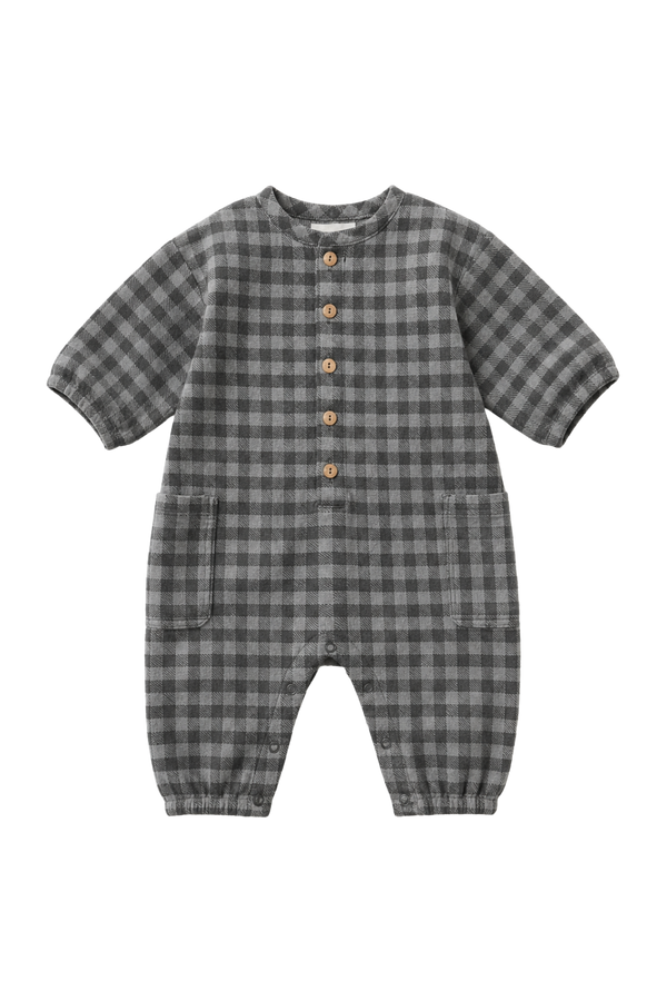 Jumpsuit Big Papi Flannel Grey Gingham