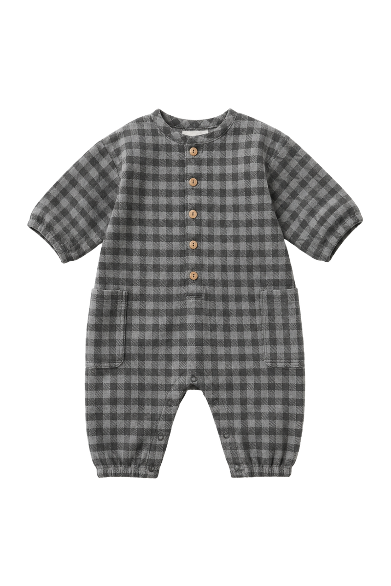 Jumpsuit Big Papi Flannel Grey Gingham
