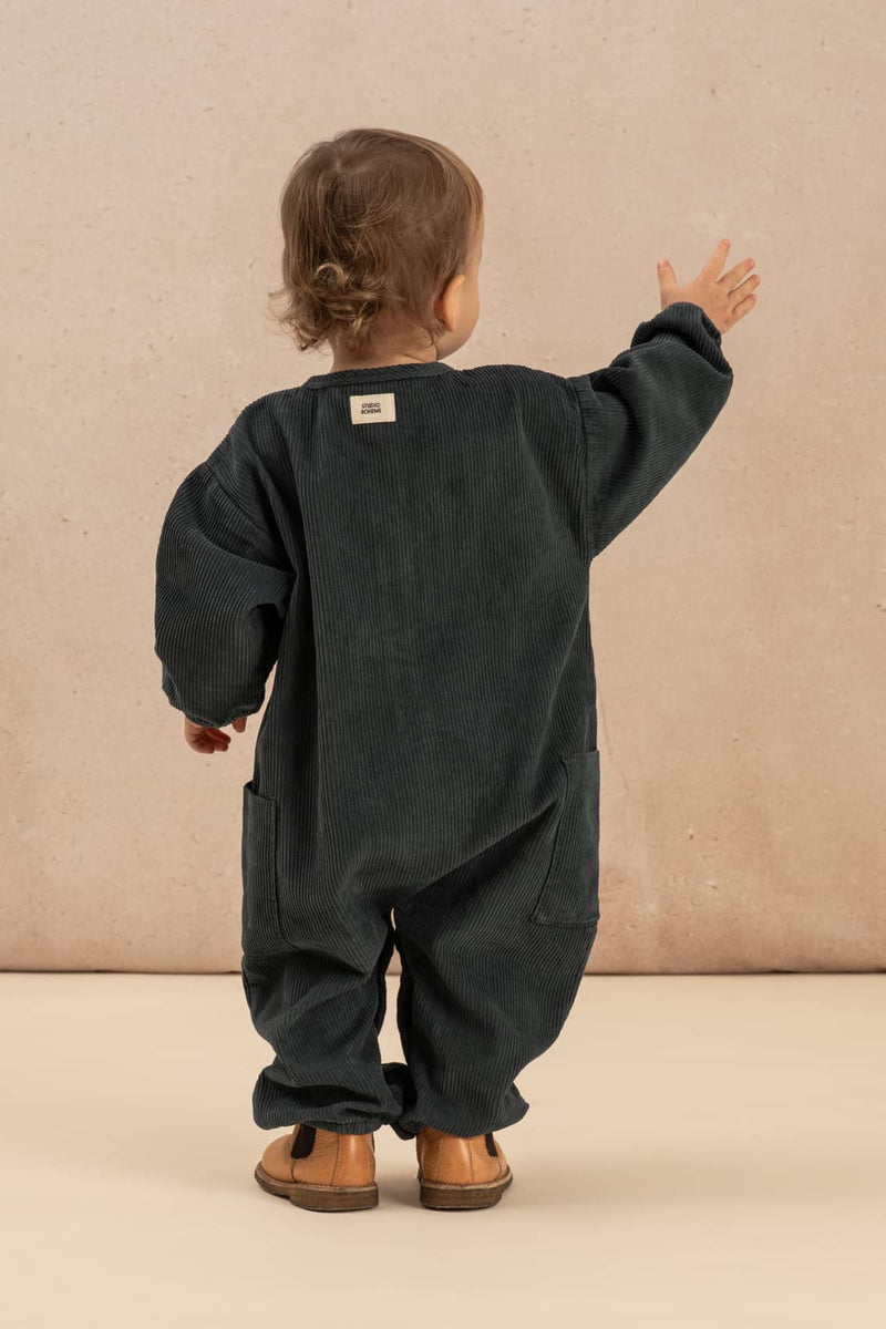 Jumpsuit Big Papi Corduroy Denim Blue