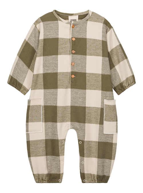 Jumpsuit Big Papi Flannel Kaki Gingham