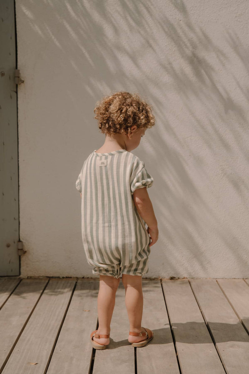 Jumpsuit Bebecito Green Stripes