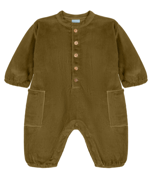 Jumpsuit Big papi corduroy Green nutria