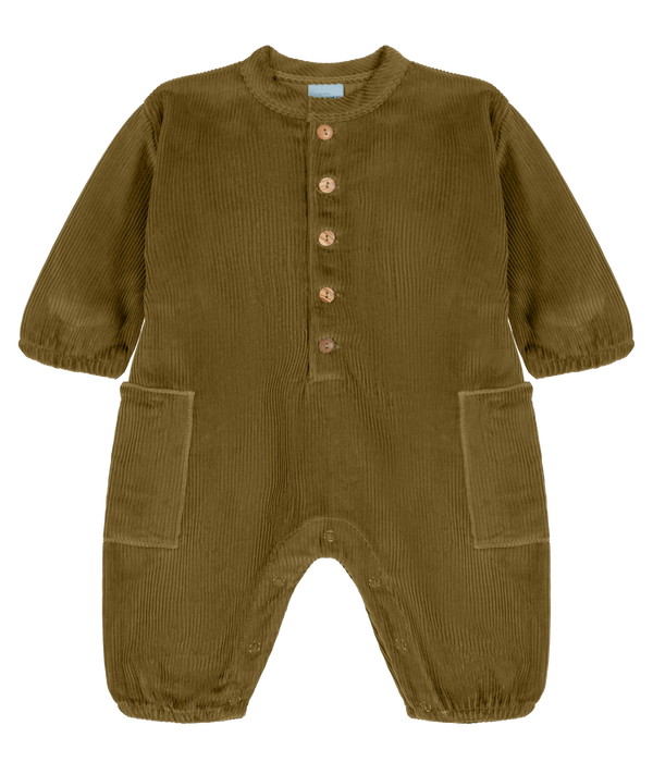 Combinaison Big Papi Corderoy Vert nutria