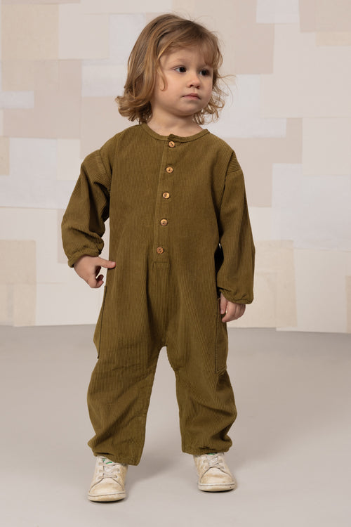Jumpsuit Big papi corduroy Green nutria
