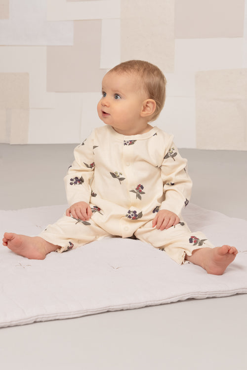 Jumpsuit Ben Off white blackberries 