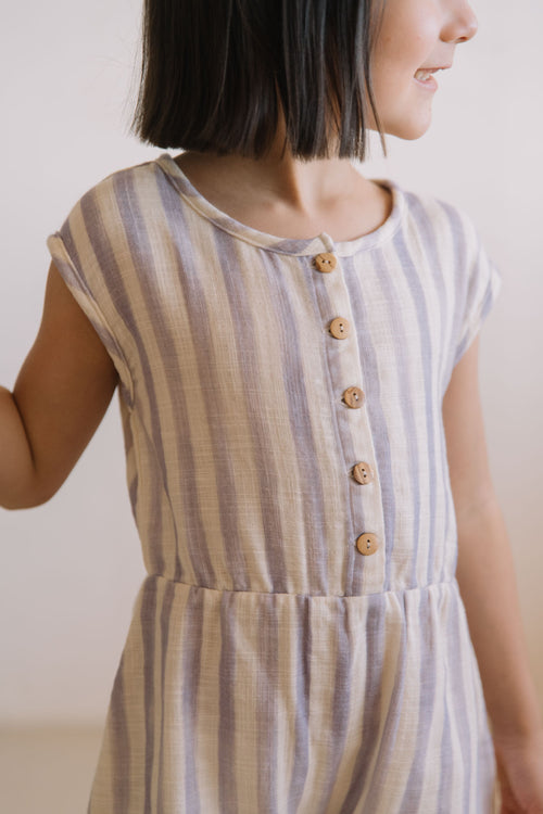 Combishort Loulou Rayures Iris