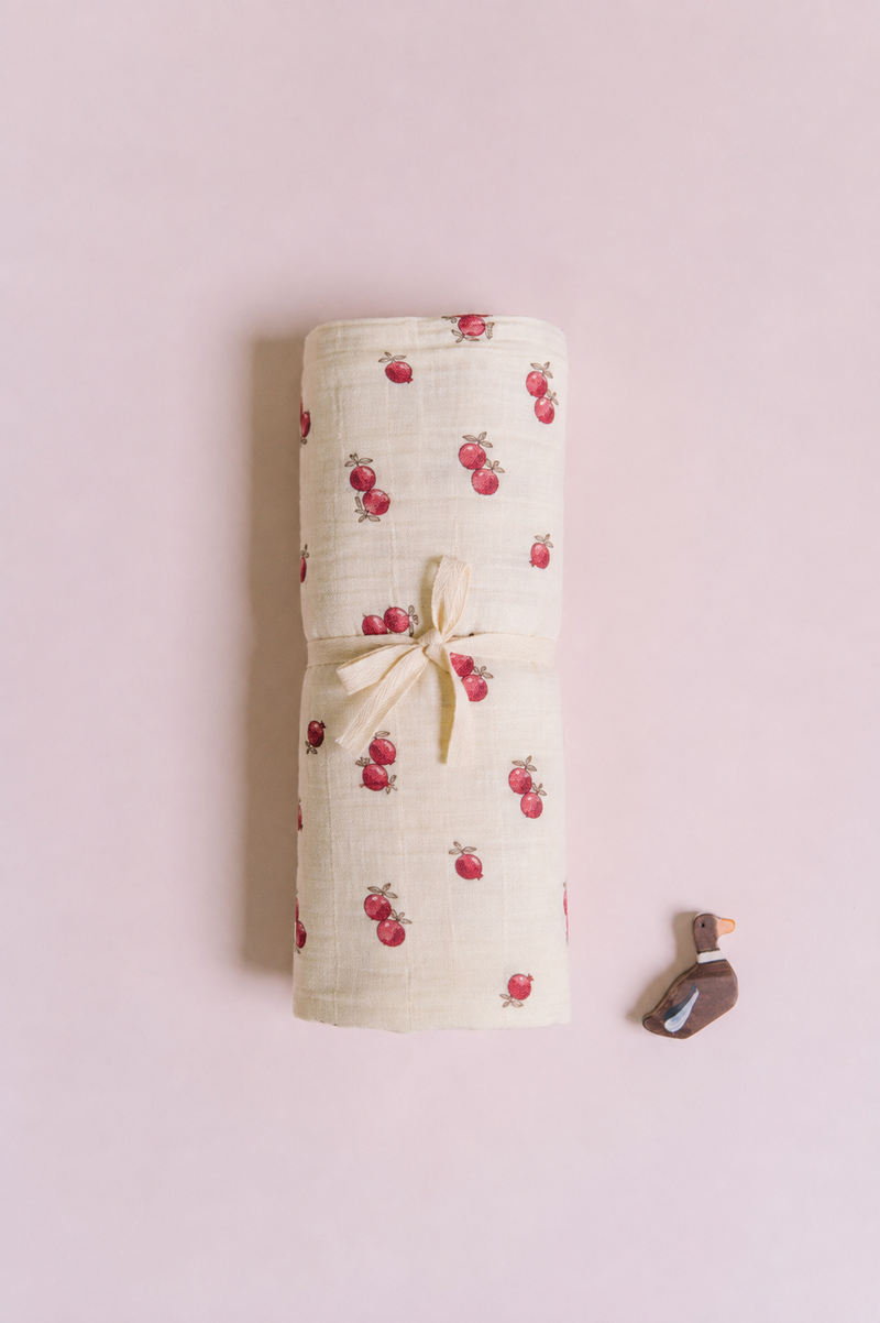 Swaddle XL Doudou Ecru Pomegranates