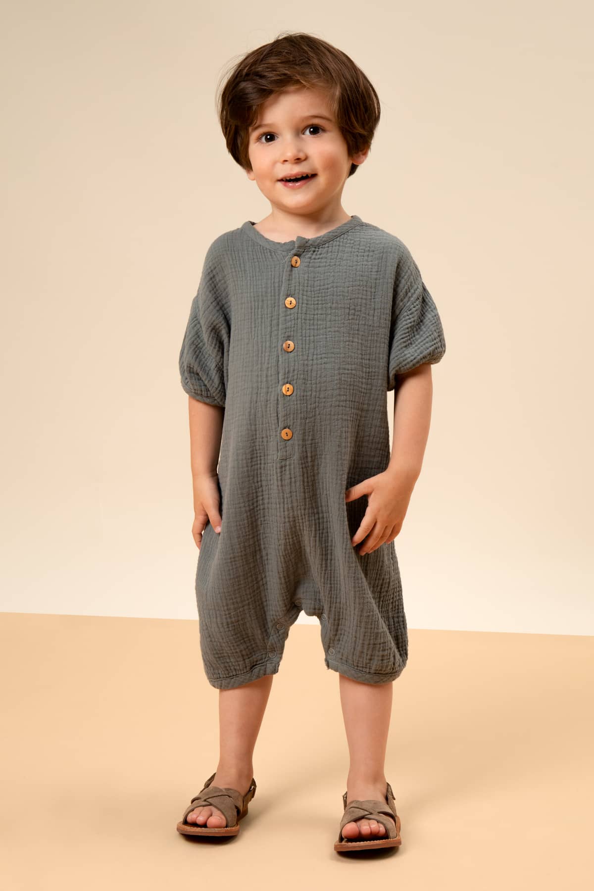 Rompers & Jumpsuits In Organic Fabrics For Baby & Kids