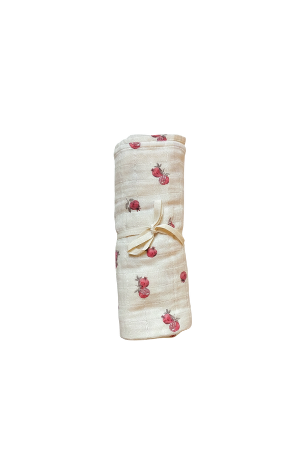 Small Swaddle Doudou Ecru Pomegranates
