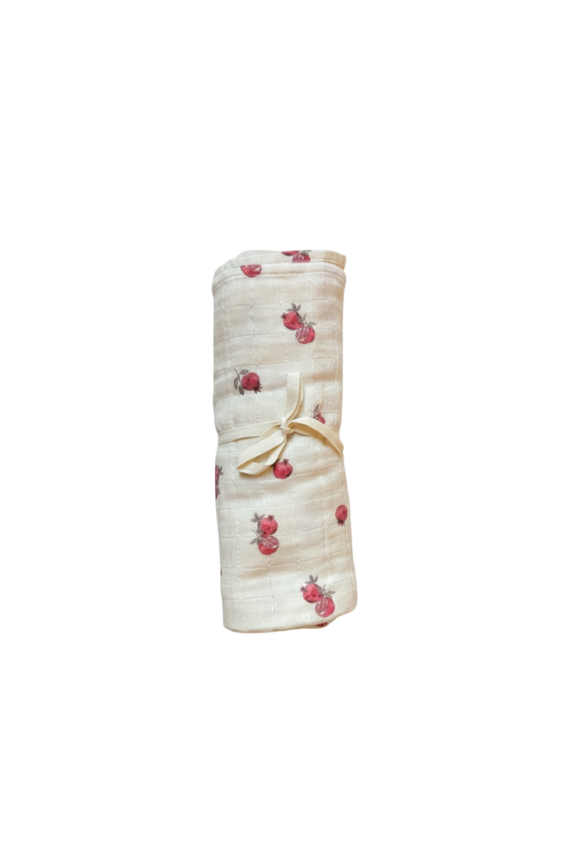 Small Swaddle Doudou Ecru Pomegranates