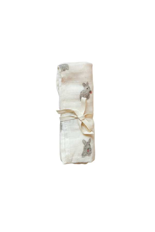 Small Swaddle Doudou Ecru Rabbits