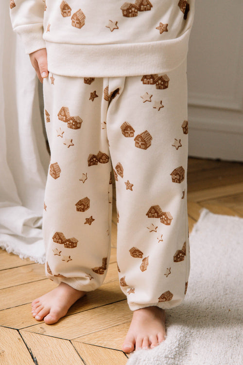 Pantalon Porgy Molleton village de noël