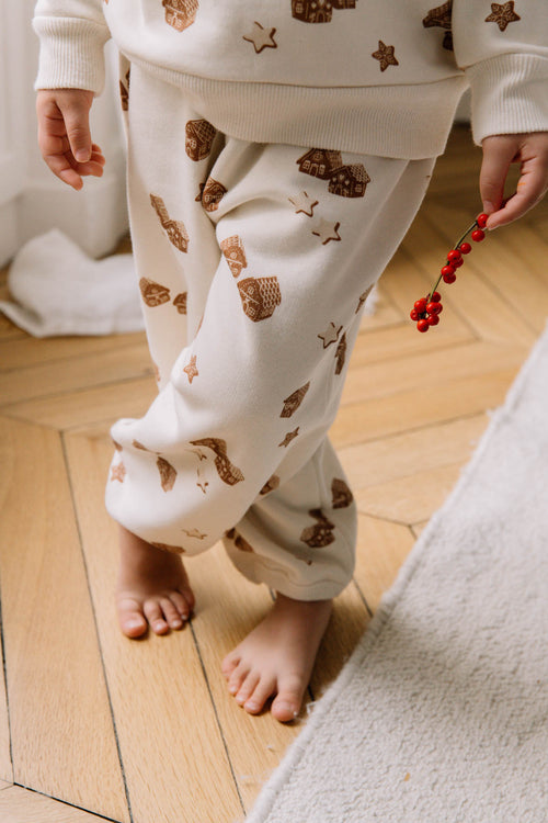 Pantalon Porgy Molleton village de noël