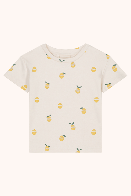 T-shirt Essential Jersey Ecru Citrons