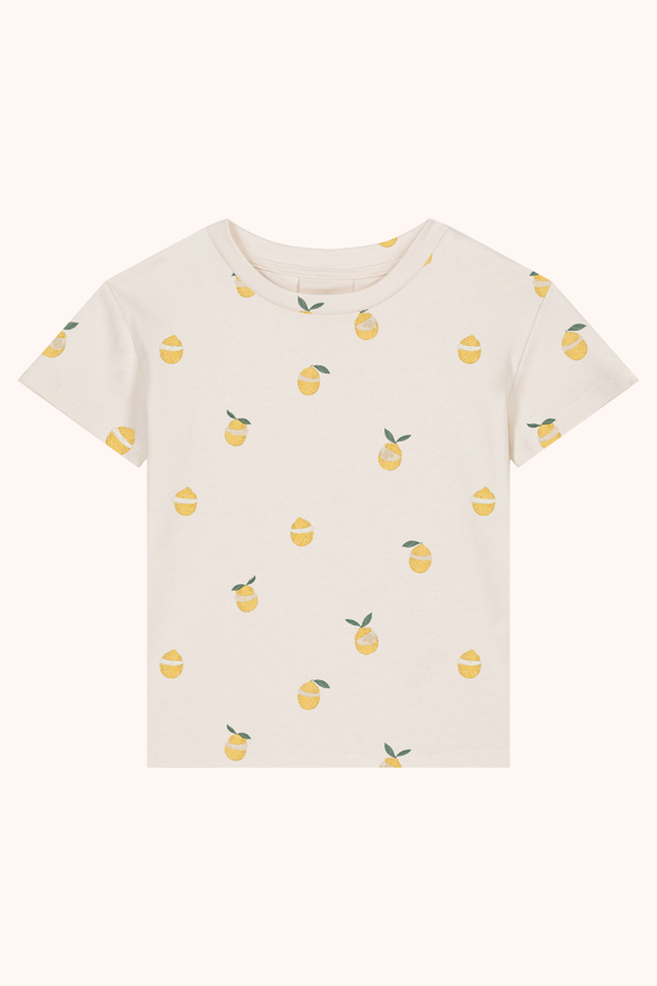 T-shirt Essential Jersey Ecru Citrons