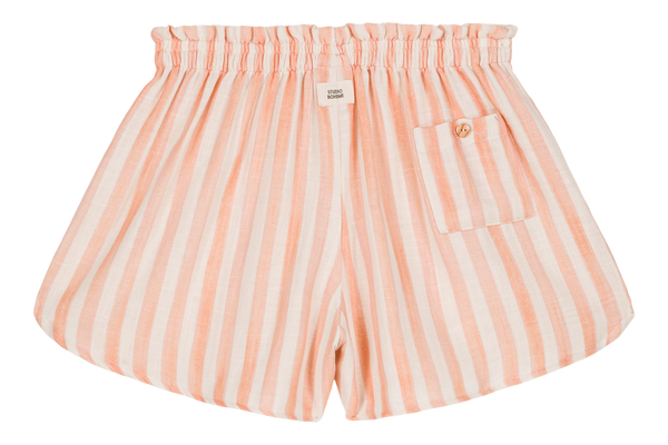 Shorts Woman Georgette Pink stripes