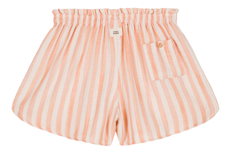 Shorts Woman Georgette Pink stripes