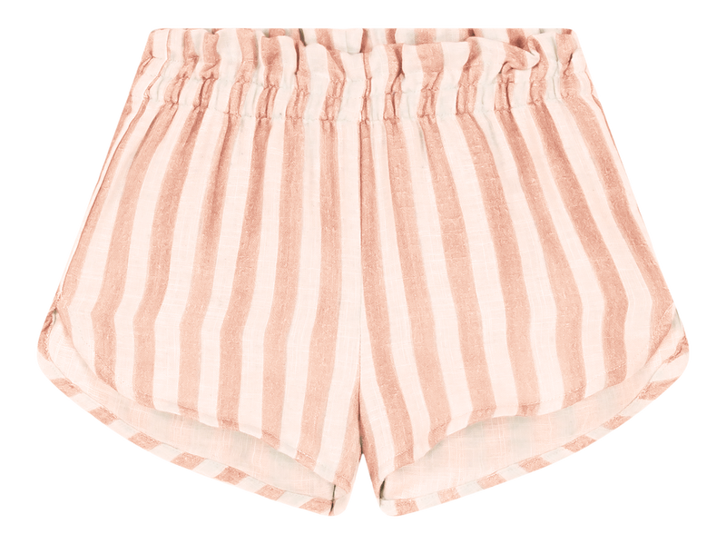 Short Georgette Rayures Roses