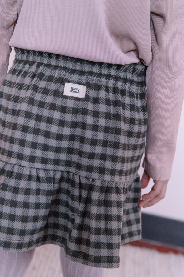 Skirt Samba Velvet Grey Gingham 