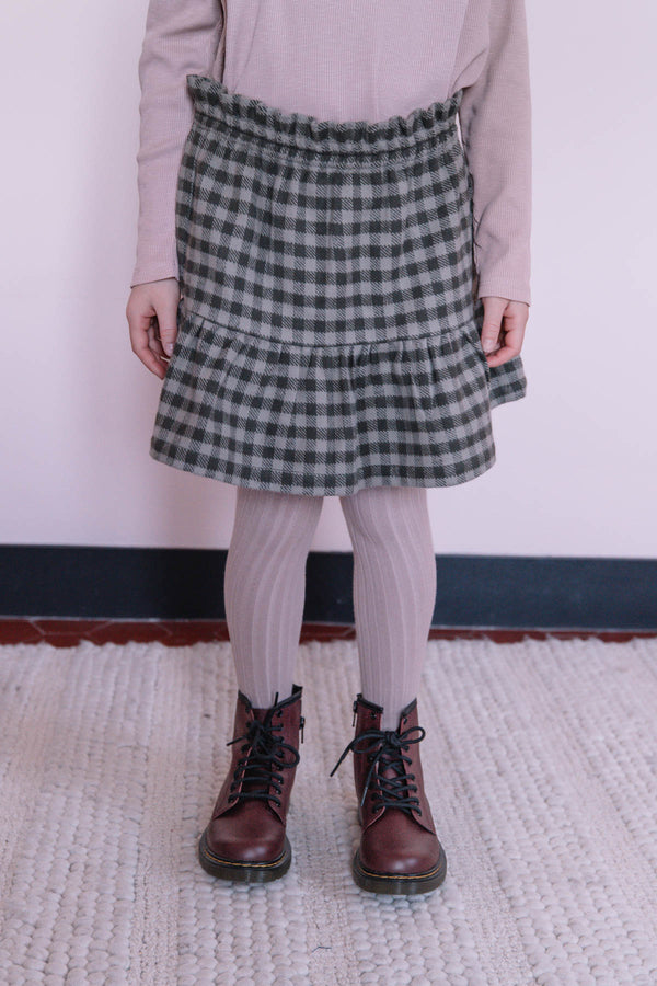 Skirt Samba Velvet Grey Gingham 