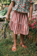 Samba Gaze Skirt Brick Red Stripes