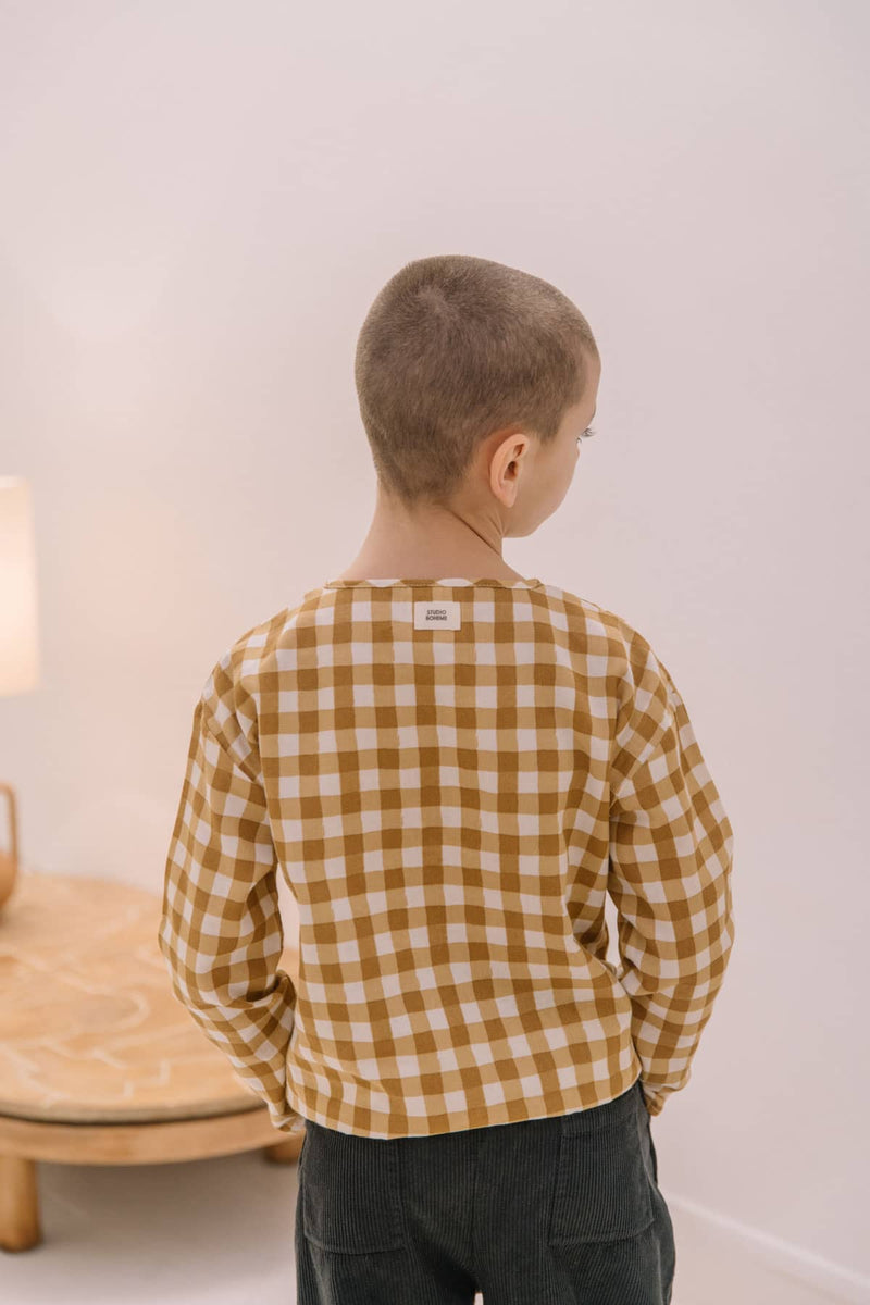 Kurta Roméo Gingham Caramel