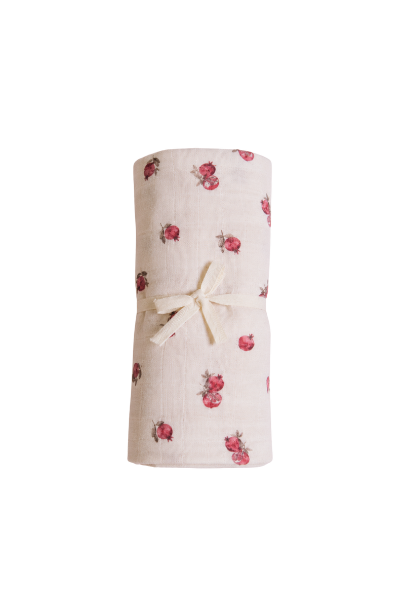 Swaddle XL Doudou Ecru Pomegranates
