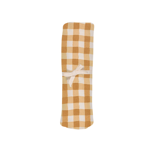 Swaddle Doudou XL Gingham Caramel