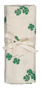 Lange Doudou Le Petit Ecru trèfles