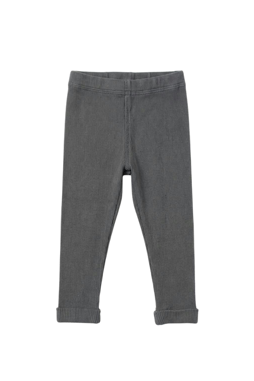 Leggings Rom Pom Bleu Cendre