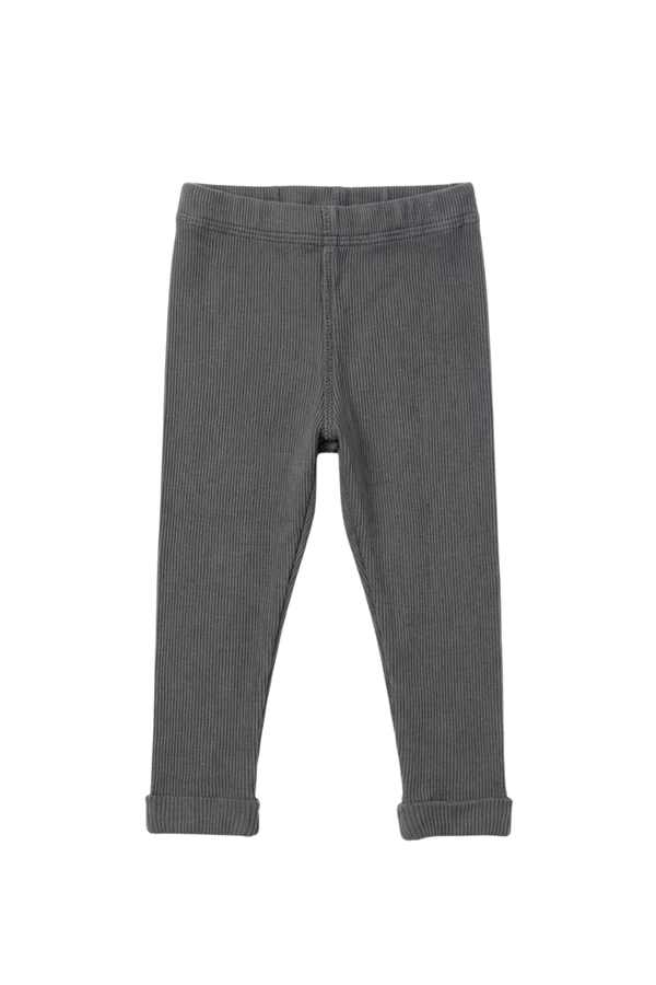 Leggings Rom Pom Bleu Cendre