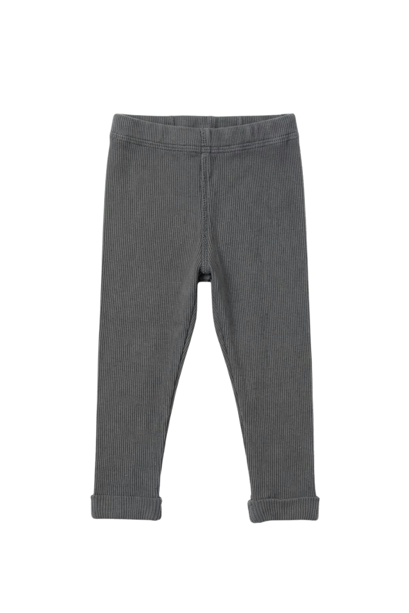 Leggings Rom Pom Bleu Cendre