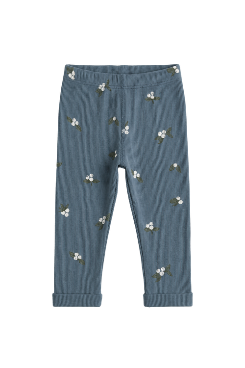 Leggings Rom Pom Bleu Cendre Gui