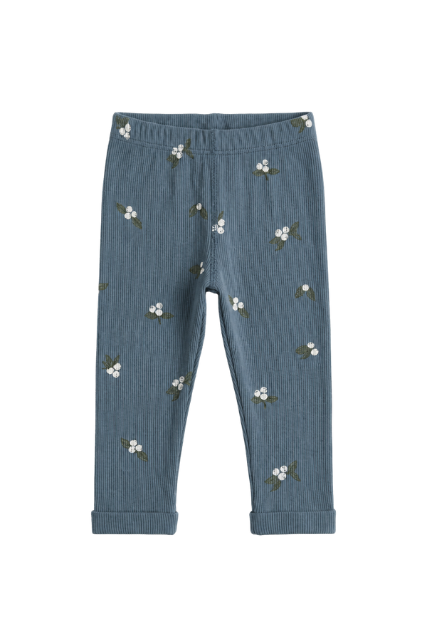 Leggings Rom Pom Bleu Cendre Gui